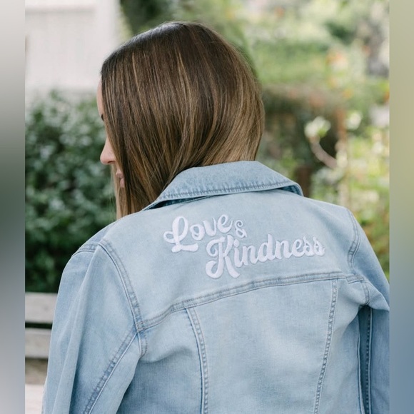 Light Blue Denim Jacket Jean Jackets Chest Pockets Collar - Picture 7 of 7